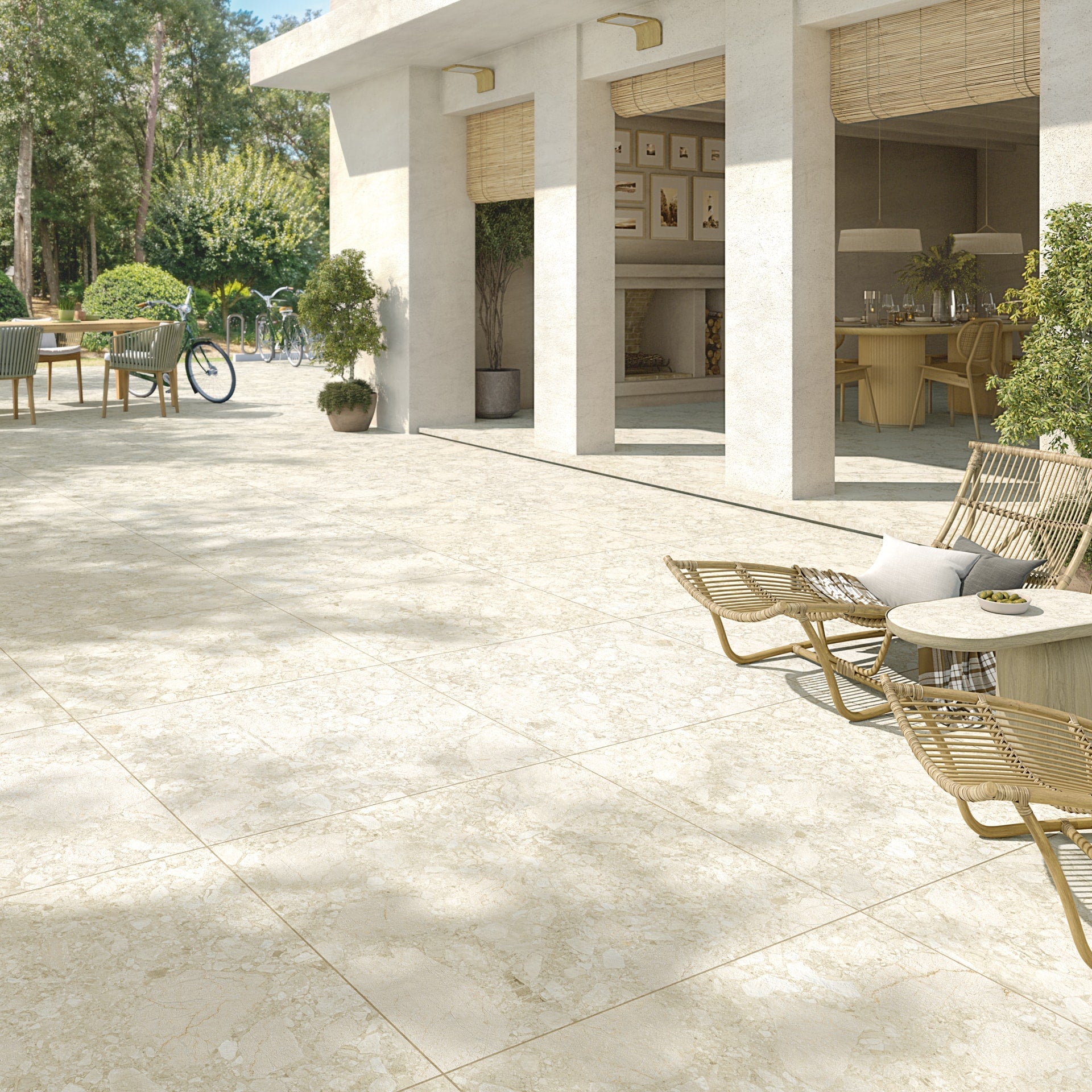 Color Beach Terrazzo Matt Rect. 60x60 CM Klinker - KakelExpress