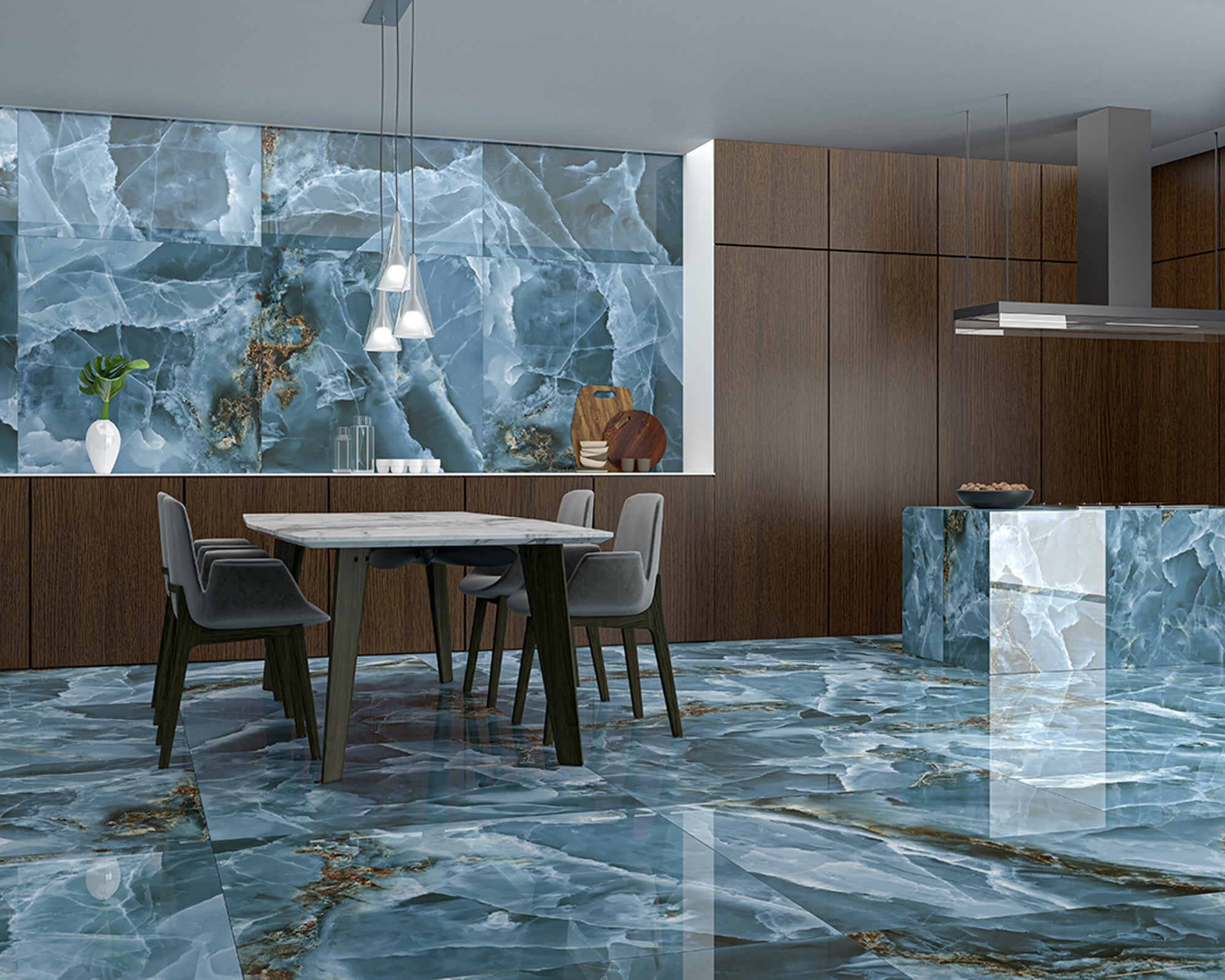 Granada Lux Blue 60x120 CM Blank Klinker