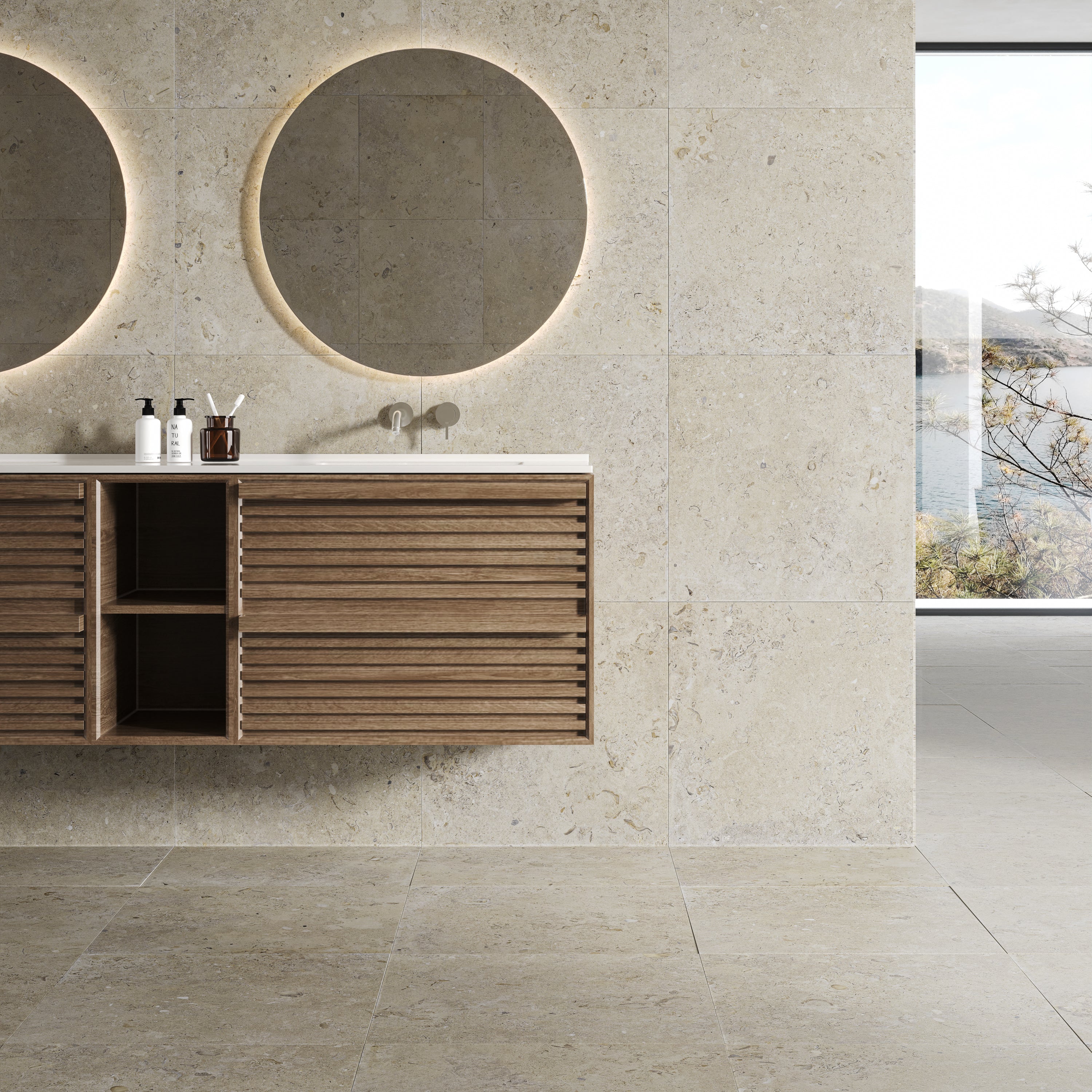 Kalksten klinker beige