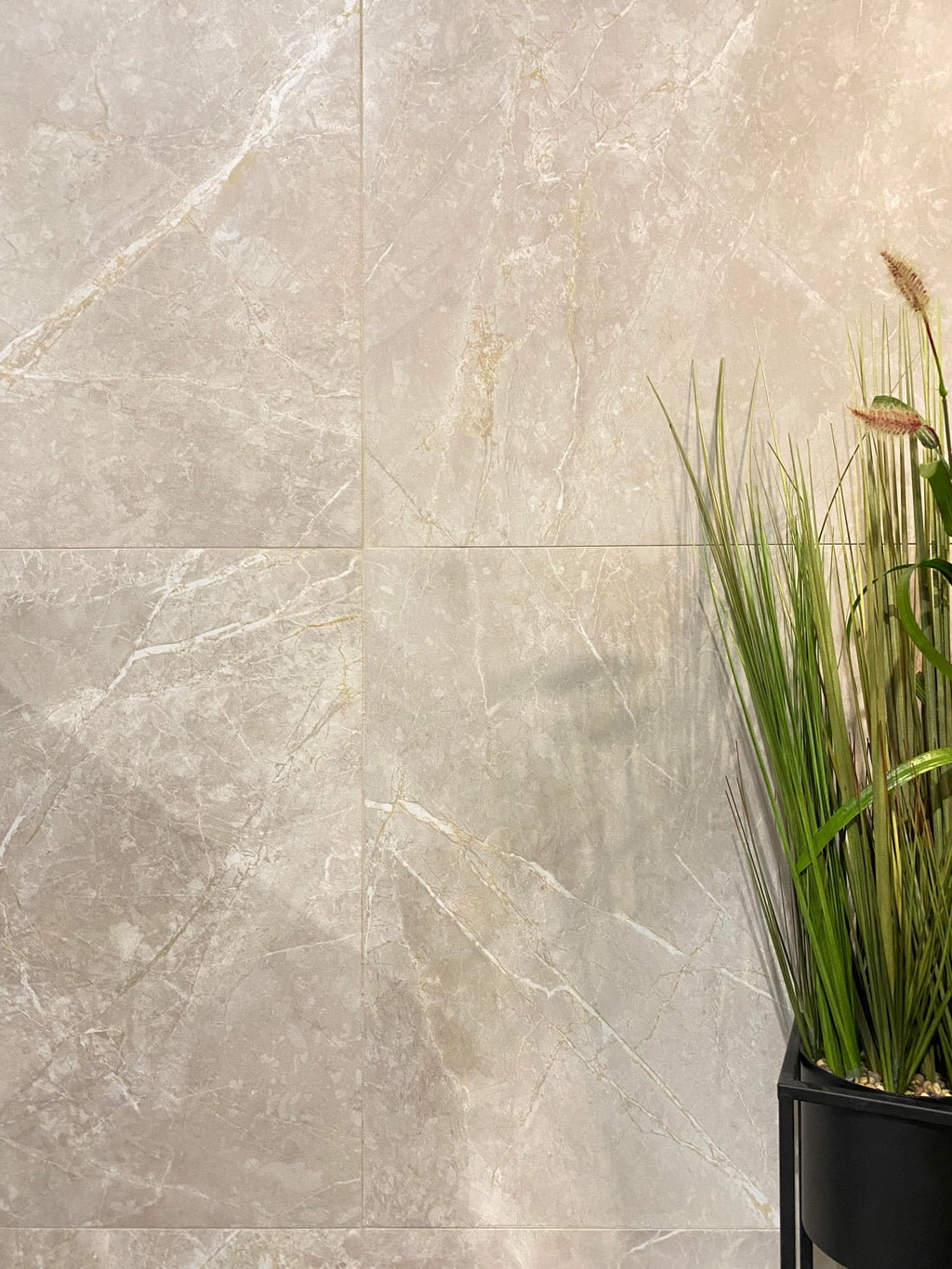 Marblestone Ivory Matt Rect. 60x60 CM Klinker - KakelExpress