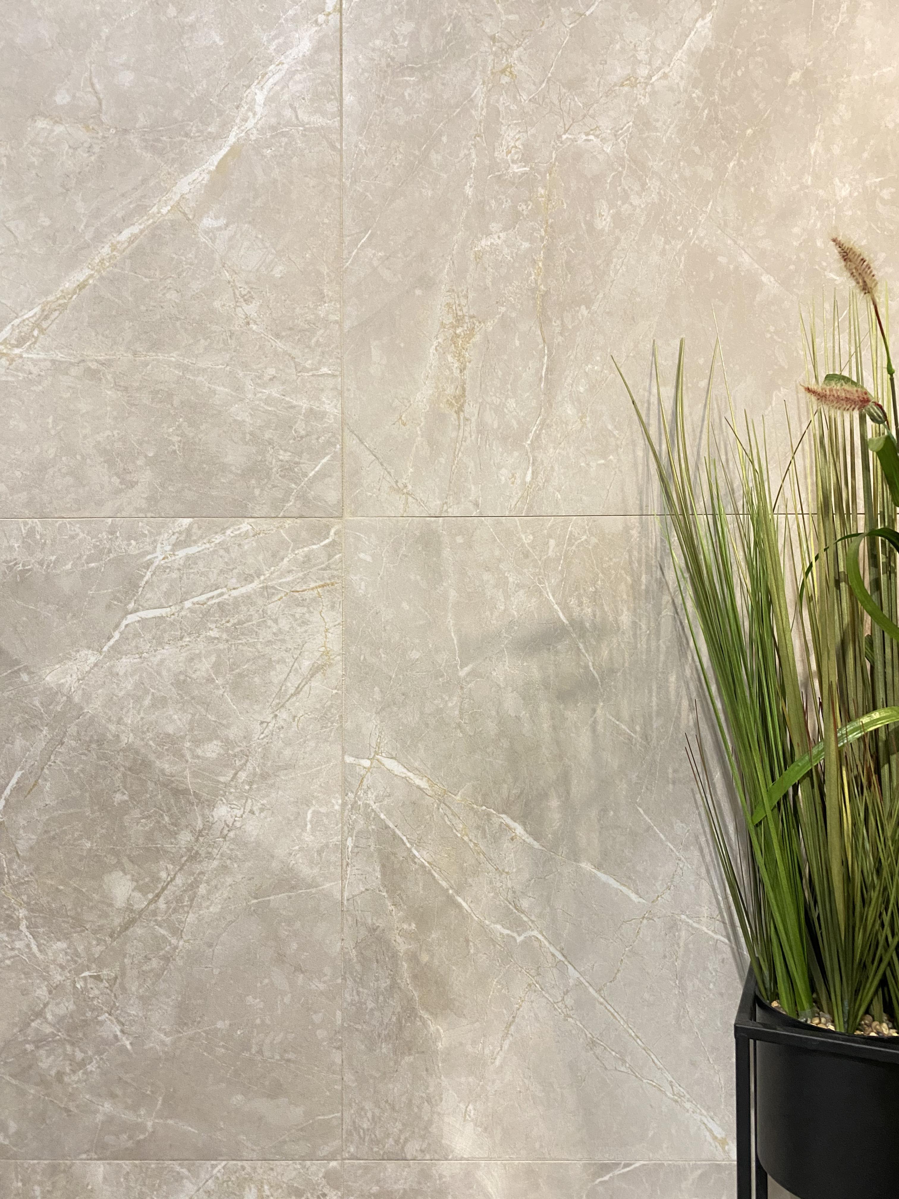 Marblestone Ivory Matt Rect. 60x60 CM Klinker - KakelExpress