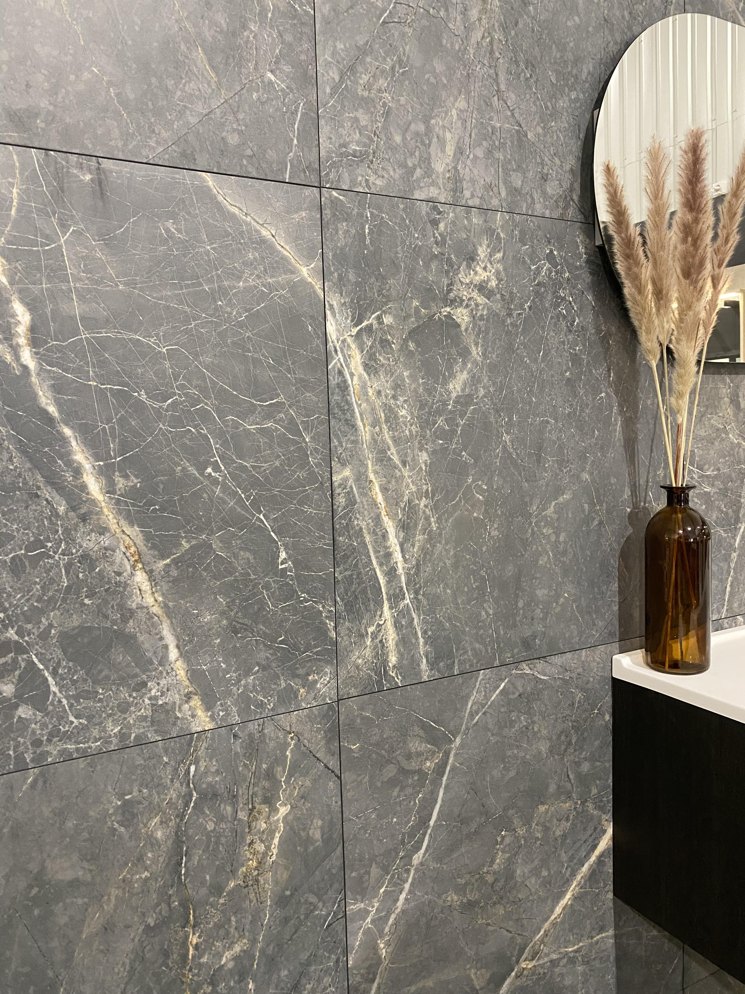 Marblestone Dark Matt Rect. 60x60 CM Klinker - KakelExpress