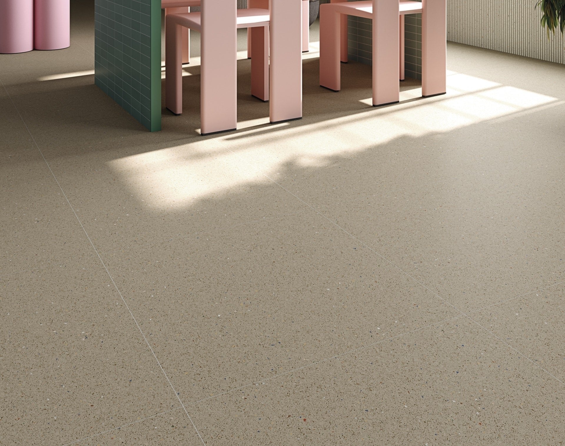 Micra Terrazzo Natur Matt Rect. 60x60 CM Klinker - KakelExpress