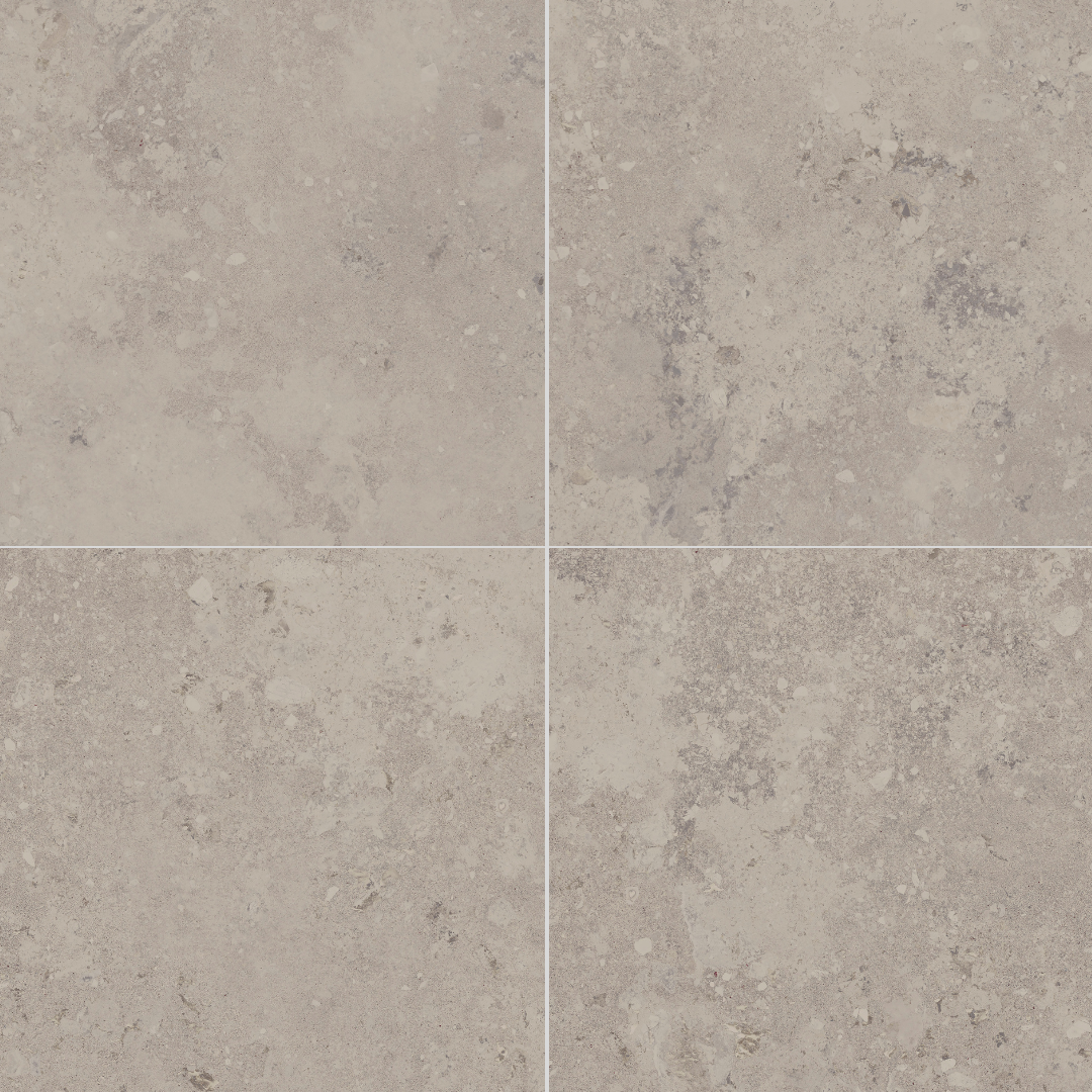 Borgholm Kalksten Taupe Matt Rect. 60x60 CM Klinker - KakelExpress
