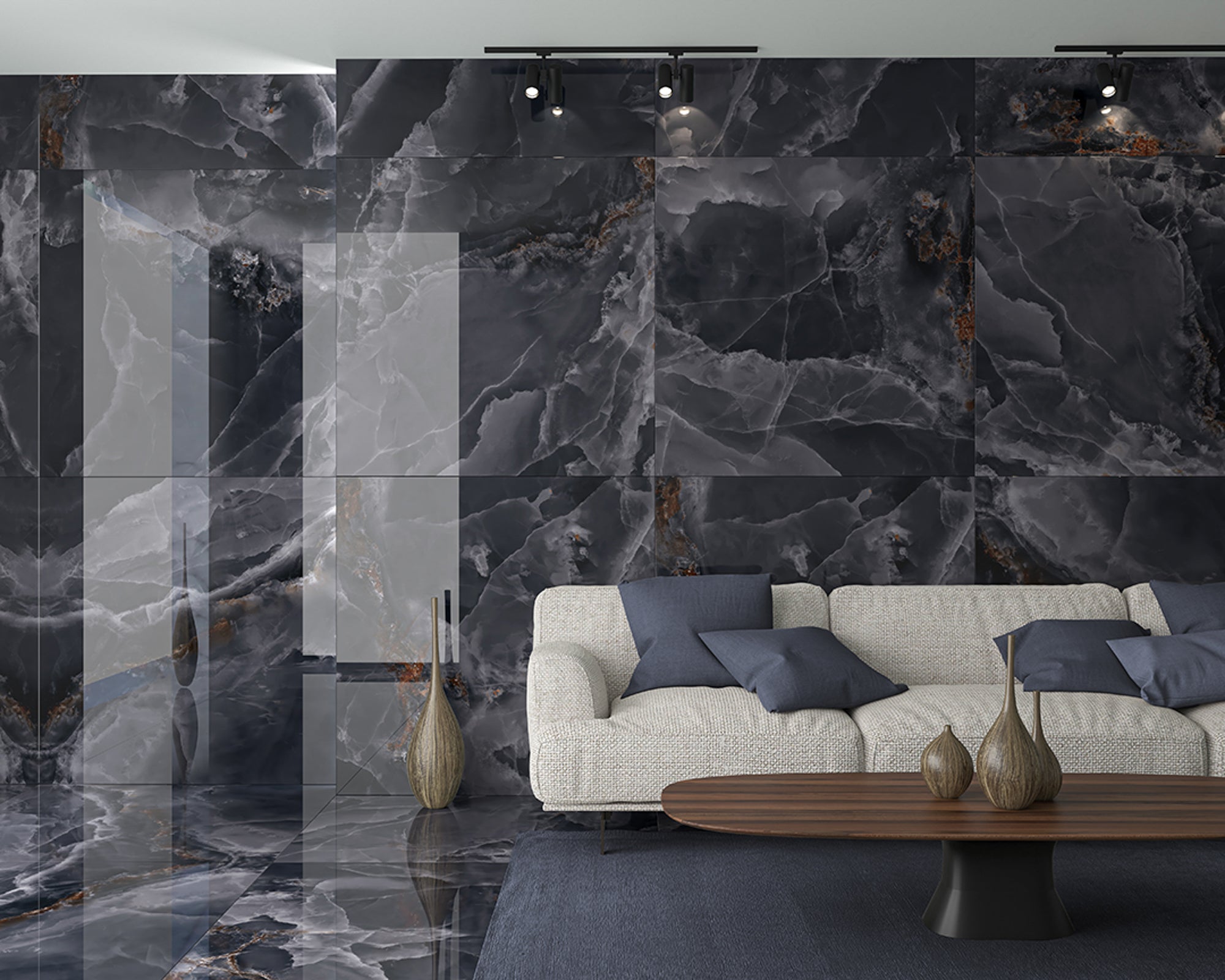 Granada Lux Dark 60x120 CM Blank Klinker