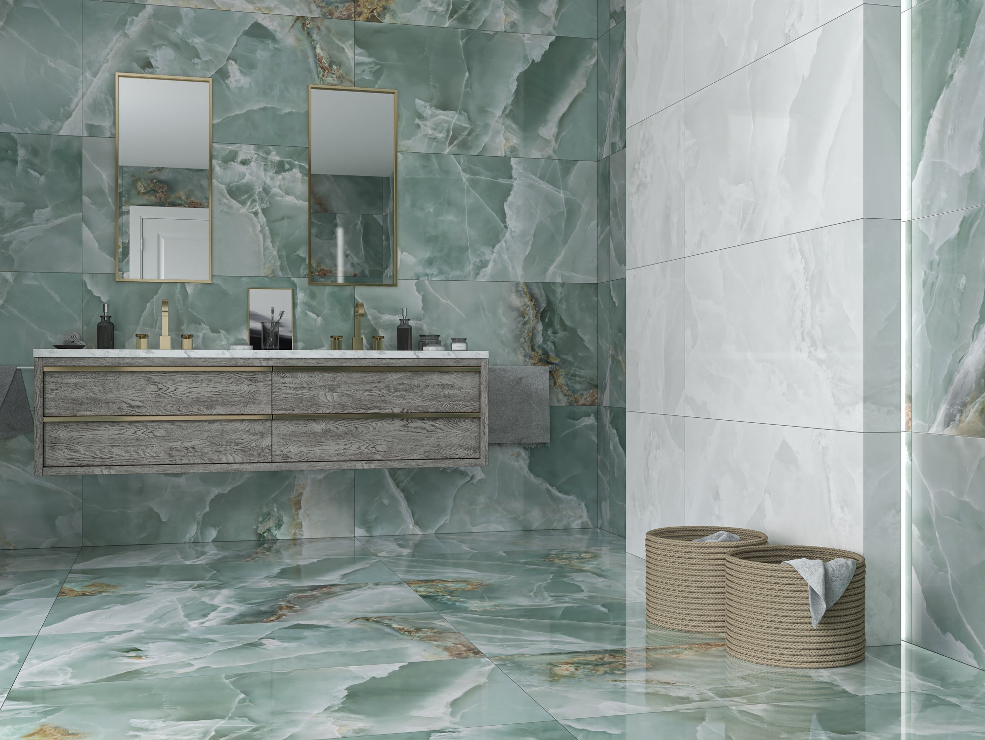 Granada Lux Mint 60x120 CM Blank Klinker