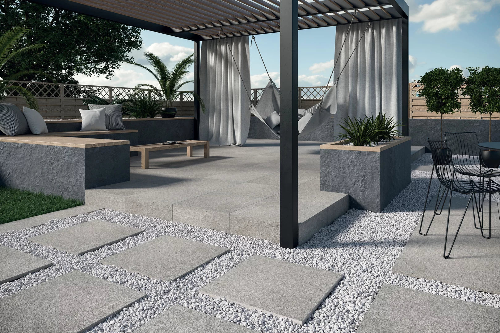 Stone Optimal Antracit 60x60 CM Uteklinker (20MM i tjocklek) - KakelExpress